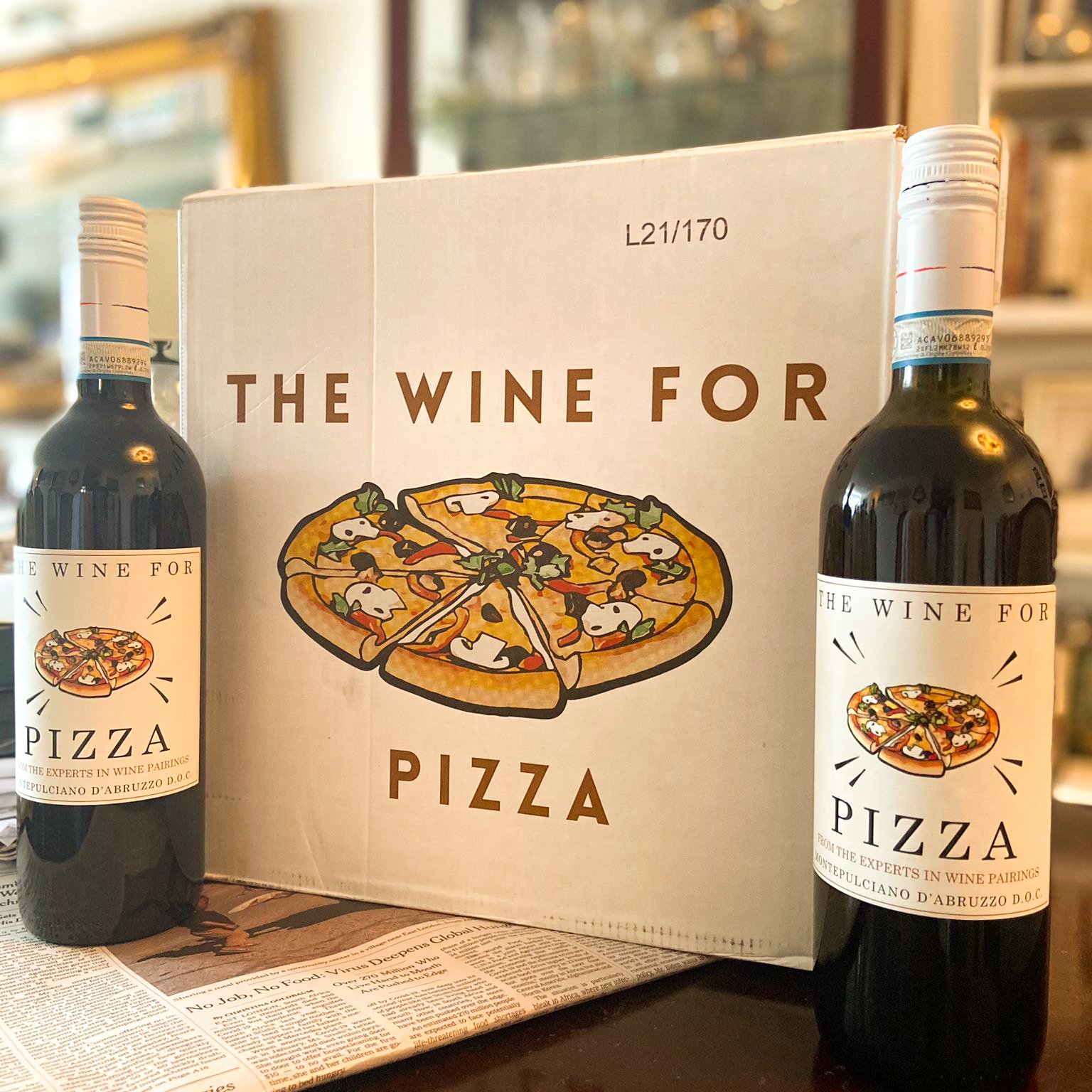 Best wine clearance with pizza